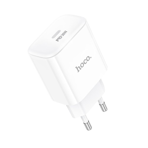 Мережевий зарядний пристрій HOCO C76A Pro Majestic single port PD30W charger White