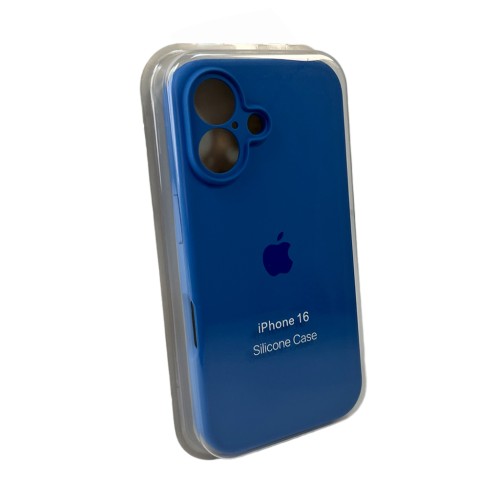 Чохол для смартфона Silicone Full Case AA Camera Protect for Apple iPhone 16 3,Royal Blue