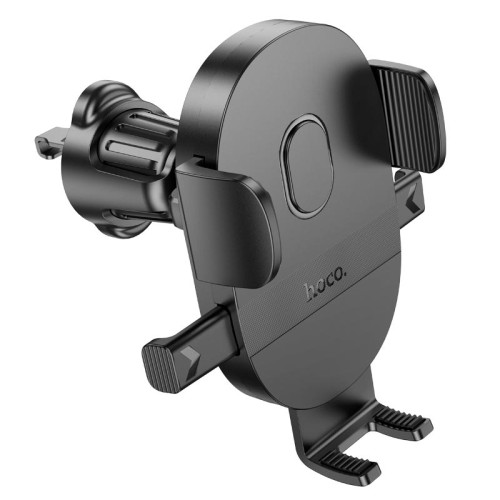 Автотримач для телефона HOCO H18 Mighty one-button car holder(air outlet) Black