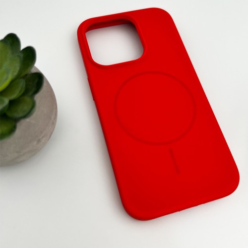 Чохол для смартфона Cosmic Silicone Case Magnetic for Apple iPhone 15 Pro 14,Red