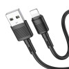 Кабель HOCO X83 USB to iP 2.4A, 1m, PVC, PVC connectors, Black