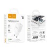 Мережевий зарядний пристрій HOCO C146A Charm single port PD20W charger (EU) White
