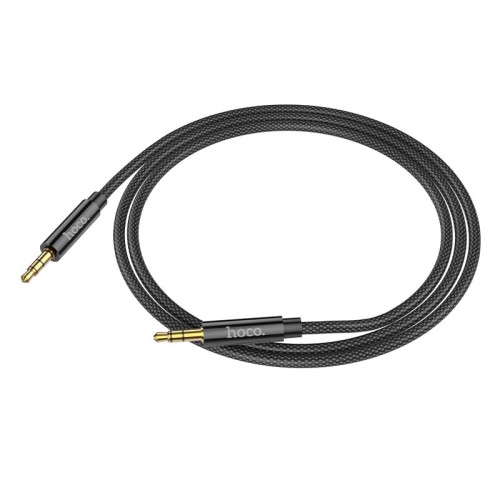 Аудiокабель HOCO UPA19 3.5mm male to 3.5mm male, nylon braid, 1m, Black