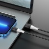 Кабель HOCO X82 USB to iP 2.4A, 1m, silicone, silicone connectors, Black