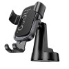 Автотримач для телефона HOCO H81 Vista Gravity Car holder (center console) Black Metal Gray