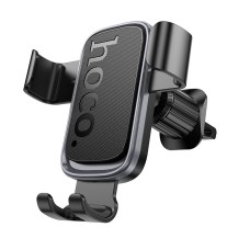 Автотримач для телефона HOCO H80 Vista gravity car holder (air outlet) Black Metal Gray
