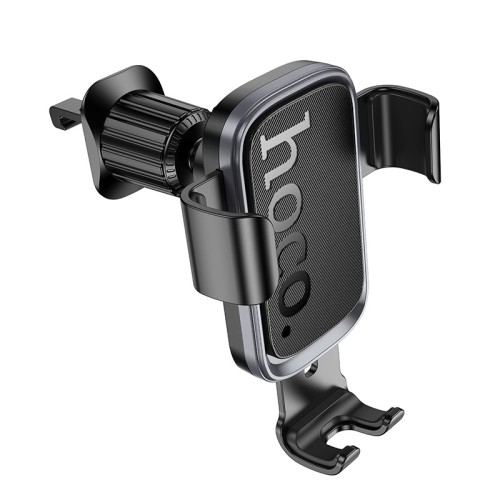 Автотримач для телефона HOCO H80 Vista gravity car holder (air outlet) Black Metal Gray