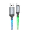 Кабель HOCO U112 Shine charging data cable for Type-C Gray