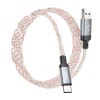 Кабель HOCO U112 Shine charging data cable for Type-C Gray