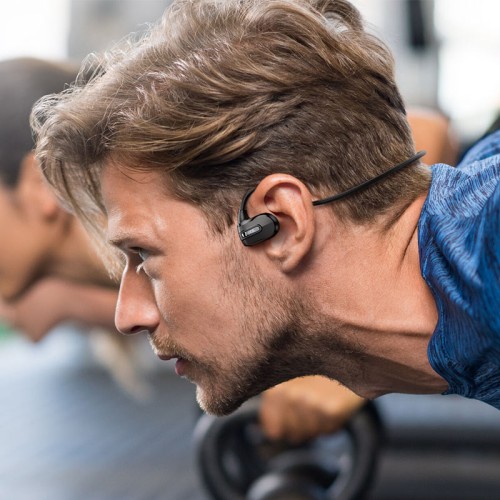Бездротові спортивні навушники HOCO ES63 Graceful air conduction BT earphones Black