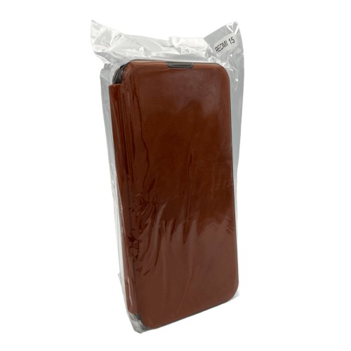 Чохол для смартфона Leather Premium for Xiaomi Redmi 15 (Europe version) Brown