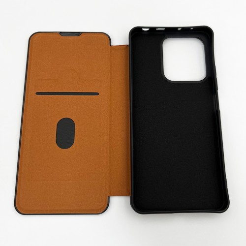 Чохол для смартфона Leather Premium for Xiaomi Redmi Note 14 4G (Europe version) Brown
