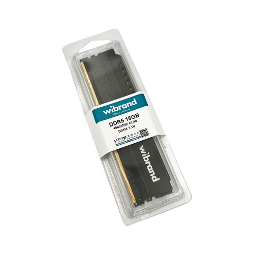 Оперативна пам'ять DDR5 Wibrand 16GB 4800MHz CL40 DIMM Heatsink Black