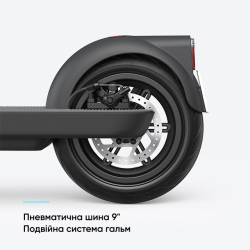 Електросамокат OKAI ES10-NEON Lite Black 9", 300(600)W, 7.8Ah, 30km, 25km\h, 20%, NFC, App,15kg