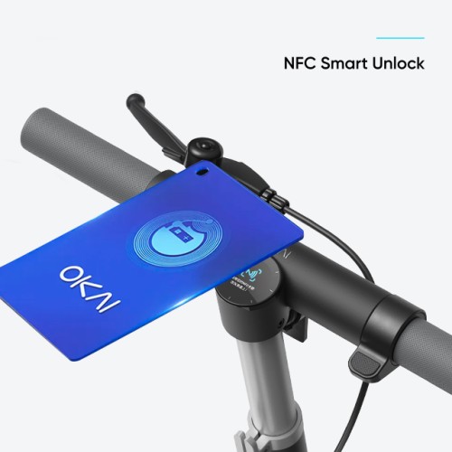 Електросамокат OKAI ES10-NEON Lite Black 9", 300(600)W, 7.8Ah, 30km, 25km\h, 20%, NFC, App,15kg