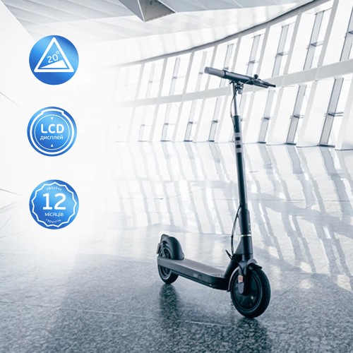 Електросамокат OKAI ES10-NEON Lite Black 9", 300(600)W, 7.8Ah, 30km, 25km\h, 20%, NFC, App,15kg