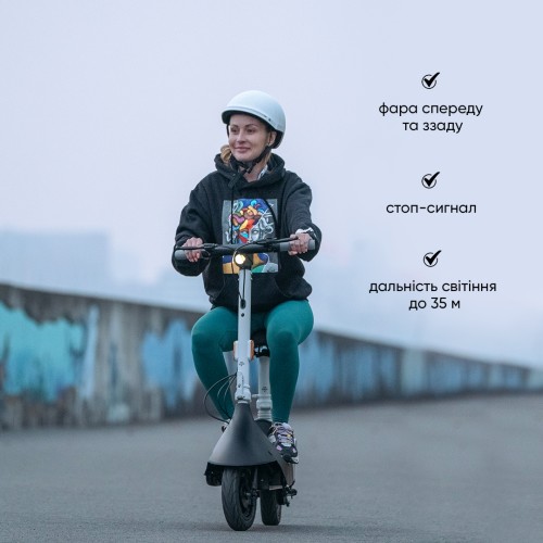 Електросамокат з сидінням OKAI Ceetle PRO EA10C Black 10', 350(900)W, 25Km/h, 10.4Ah, 55Km, 20%, NFC, App, 29kg