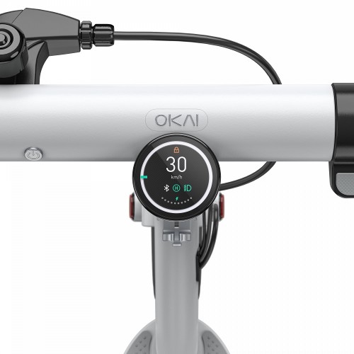 Електросамокат OKAI ES10-NEON Lite White 9", 300(600)W, 7.8Ah, 30km, 25km\h, 20%, NFC, App, 15kg