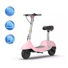 Електросамокат з сидінням OKAI Ceetle PRO EA10C Pink 10', 350(900)W, 25Km/h, 10.4Ah, 55Km, 20%, NFC, App.29kg