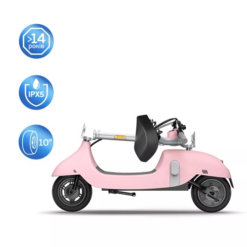 Електросамокат з сидінням OKAI Ceetle PRO EA10C Pink 10', 350(900)W, 25Km/h, 10.4Ah, 55Km, 20%, NFC, App.29kg
