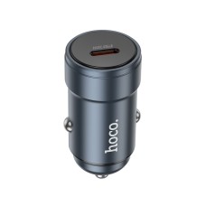 Автомобільний зарядний пристрій HOCO Z57 Glorious single-port PD30W car charger Metal Gray