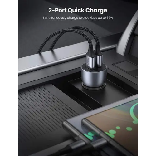 Автомобільний зарядний пристрій UGREEN CD213 Fast Car Charger (Dark Blue) (UGR-10144)