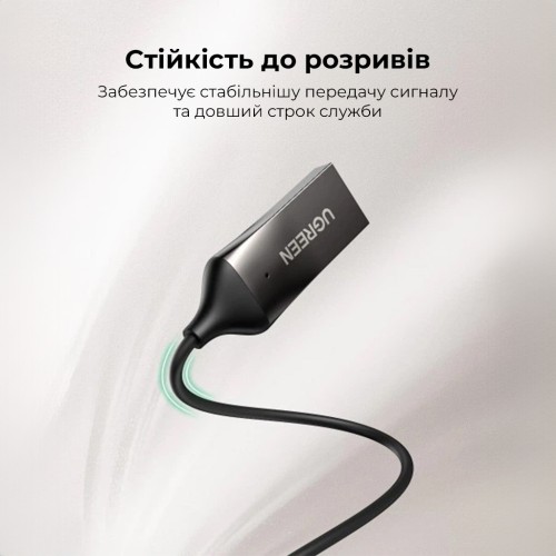 Bluetooth-ресивер UGREEN CM309 Bluetooth Car Receiver Aux with Mic Space Gray