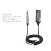 Bluetooth-ресивер UGREEN CM309 Bluetooth Car Receiver Aux with Mic Space Gray