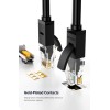 Кабель UGREEN NW102 Cat 6 U/UTP Lan Flat Cable 15m (Black)(UGR-50180)