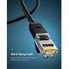 Кабель UGREEN NW102 Cat 6 U/UTP Lan Flat Cable 15m (Black)(UGR-50180)