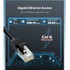 Кабель UGREEN NW102 Cat 6 U/UTP Lan Flat Cable 15m (Black)(UGR-50180)
