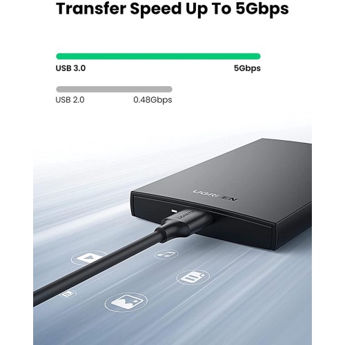 Зовнішня кишеня для накопичувача UGREEN CM237 USB 3.0 2.5Inch Hard Drive Box(UGR-60353)
