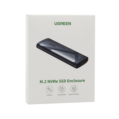 Зовнішня кишеня для накопичувача UGREEN USB-C Female to M.2 M-Key 10G Enclosure C TO C Cable 50cm
