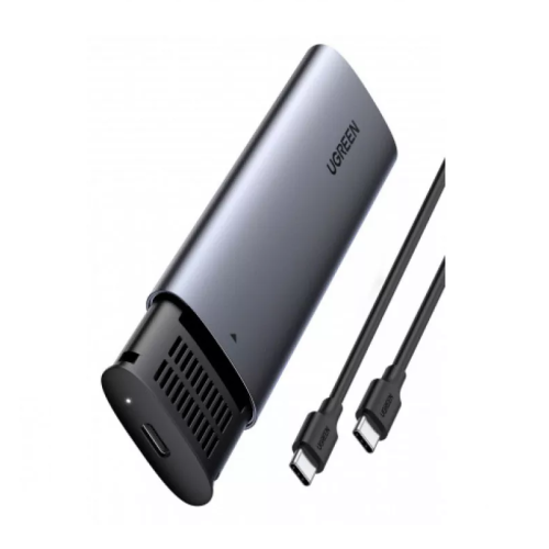Зовнішня кишеня для накопичувача UGREEN USB-C Female to M.2 M-Key 10G Enclosure C TO C Cable 50cm