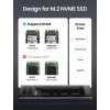 Зовнішня кишеня для накопичувача UGREEN USB-C Female to M.2 M-Key 10G Enclosure C TO C Cable 50cm