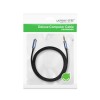 Аудіокабель UGREEN AV118 3.5mm Male to 3.5mm Female, nylon braid, 2m Black