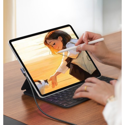 Кабель UGREEN US334 USB-C to USB-C PD Fast Charging 90 Degree Cable 5A Max Black 2m