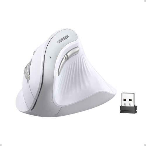 Маніпулятор миша бездротова UGREEN MU008 Multi-mode Vertical Mouse White