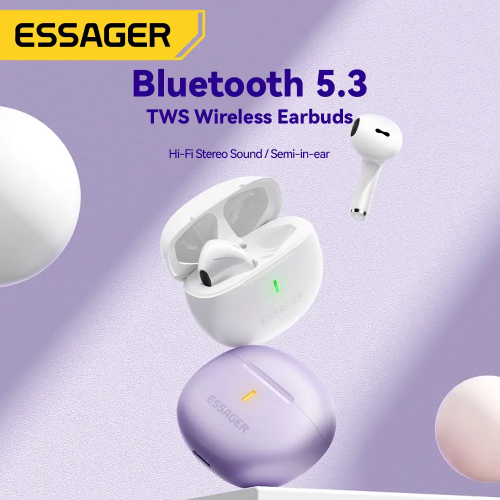 Бездротові навушники TWS ESSAGER Shining SL02 White