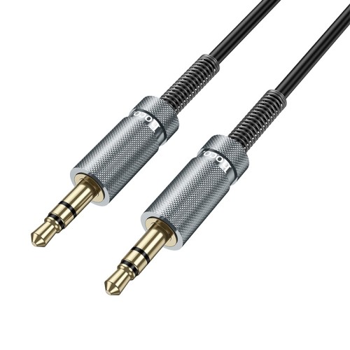 Аудiокабель HOCO UPA31 3.5mm male to 3.5mm male, TPU, 3m, Black