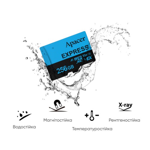 Карта пам'яті microSDXC  (UHS-1 U3) Apacer Express 128Gb class 10 V30 A1  Read/Write:810/700 MB/sec (Compatible with Nintendo Switch 2)