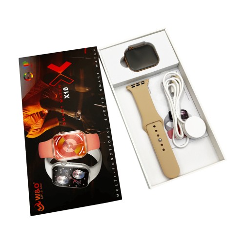 Смарт-годинник W&O X10 46mm. 240 mAh. Amoled+IP67 Gold