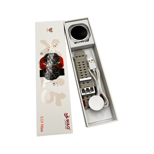 Смарт-годинник W&O X15 Max 38mm. 330 mAh. Amoled+IP67 White
