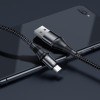 Кабель HOCO X50 USB to Micro 2.4A, 1m, nylon, aluminum connectors, Black