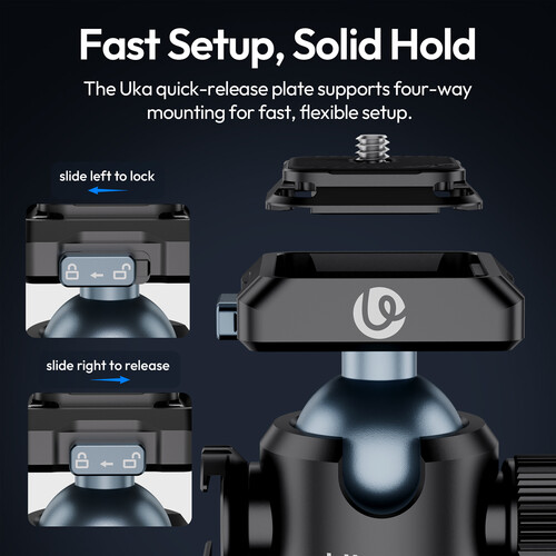 Адаптер кронштейн Ulanzi T100 Uka Quick-Release Ball Head