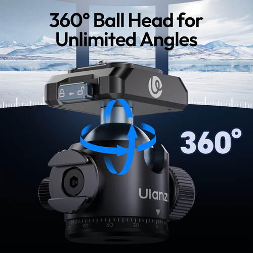 Адаптер кронштейн Ulanzi T100 Uka Quick-Release Ball Head