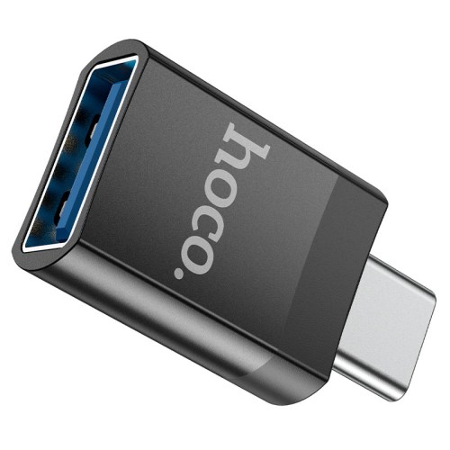 Адаптер HOCO UA17 Type-C male to USB female USB3.0 adapter Black