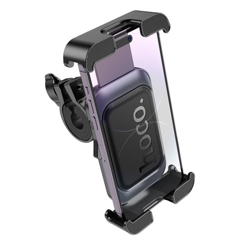 Вело/Мото тримач для телефона HOCO H82 Vista bicycle Motorcycle Universal holder Black Metal Gray