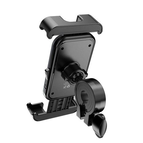 Вело/Мото тримач для телефона HOCO H82 Vista bicycle Motorcycle Universal holder Black Metal Gray