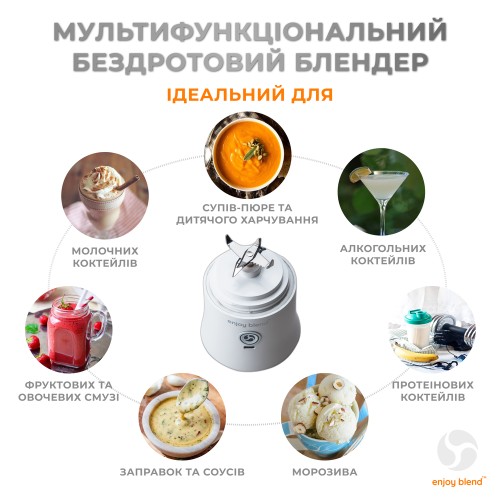 Портативний блендер ENJOY BLEND 63761029 білий